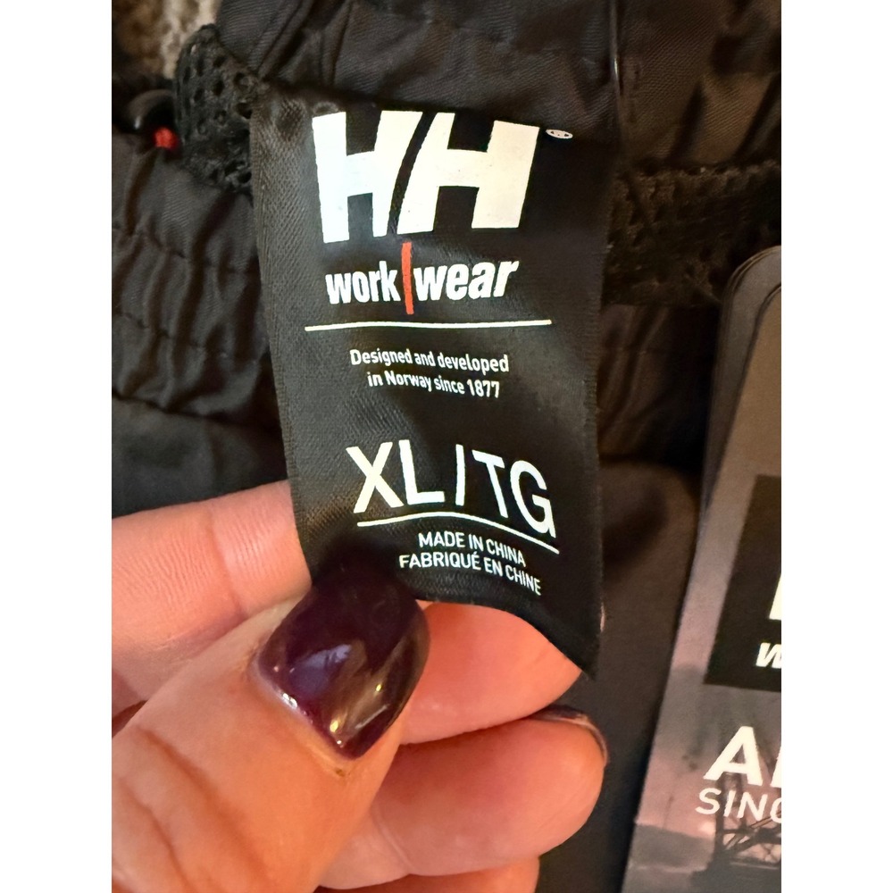 Helly Hansen Workwear Mens Black Helly Tech Waterproof Rain Pants XL Gorpcore - Picture 5 of 9